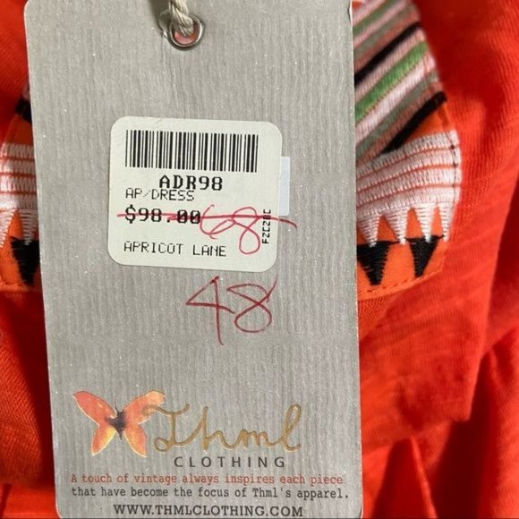 THML Strapless Aztec Embroidered Hi Lo Dress - Picture 11 of 13